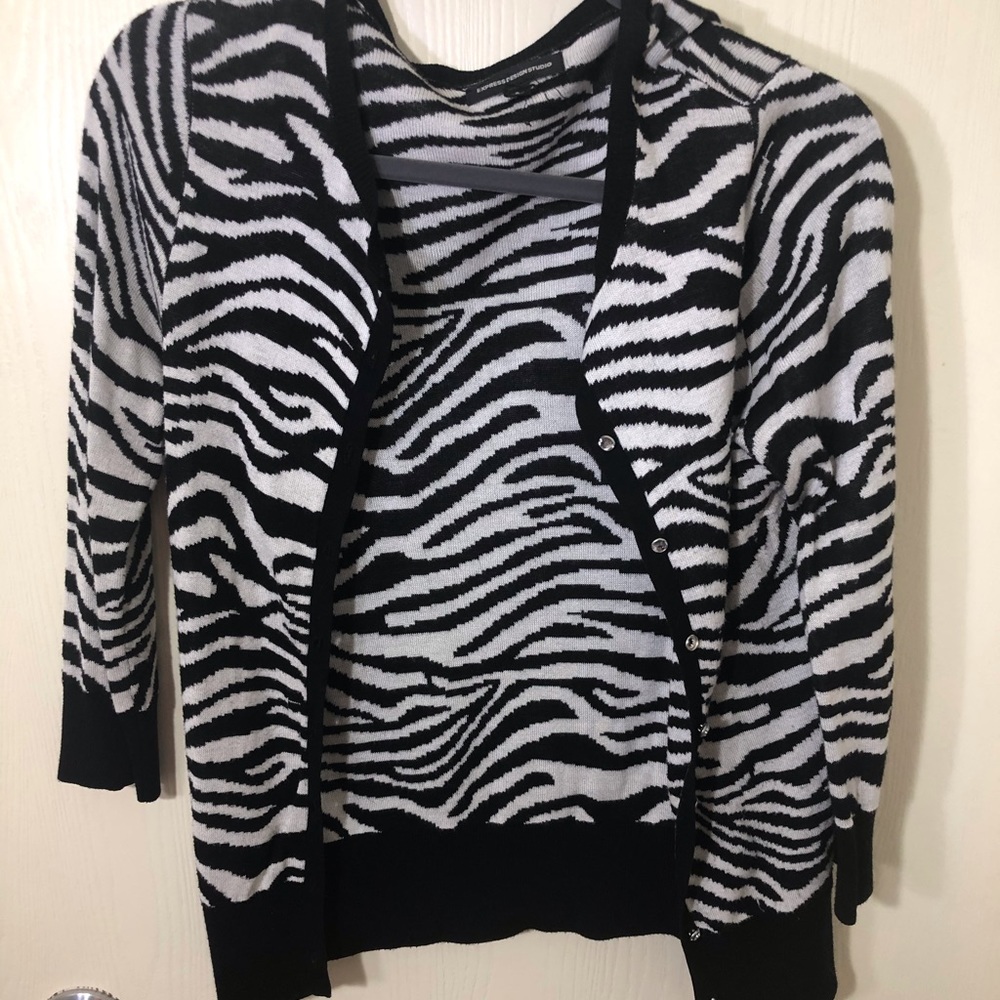 Zebra cardigan